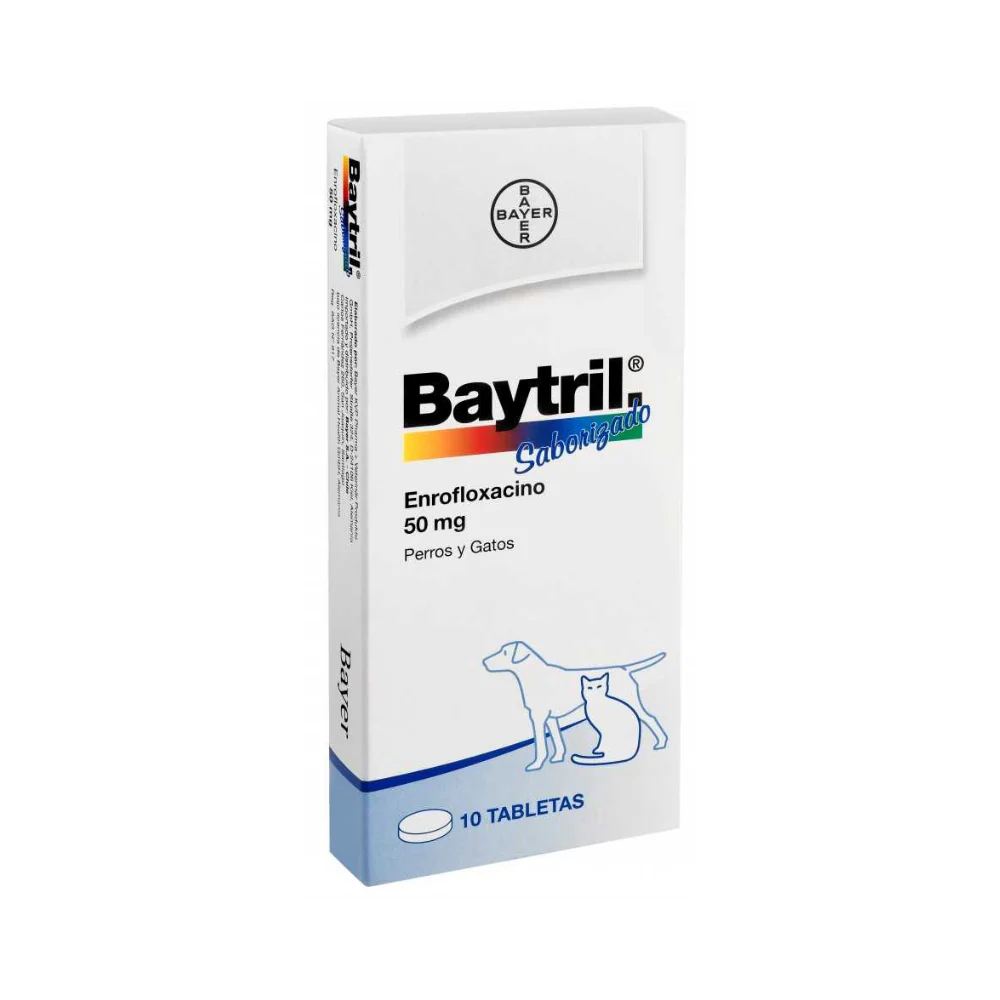 Baytril 50 Mg x 10 Comp