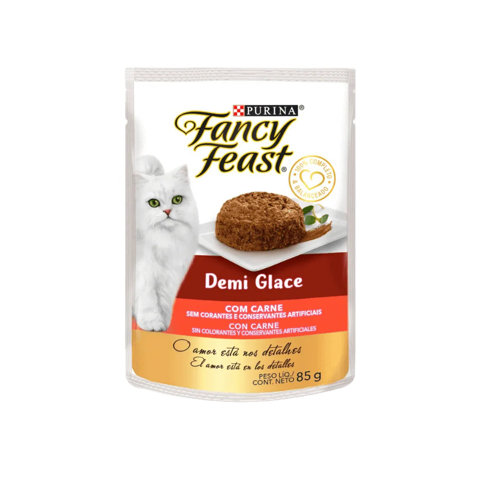 Fancy Feast Demi Glace Carne Purina Pouch Húmedo 85 gr