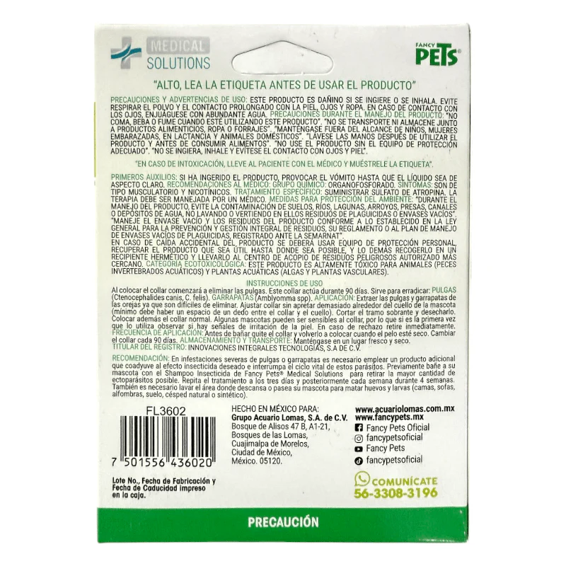 FL3602 1 Pieza De Collar Antipulgas Para Razas Chicas y Cachorros - Imagen 2