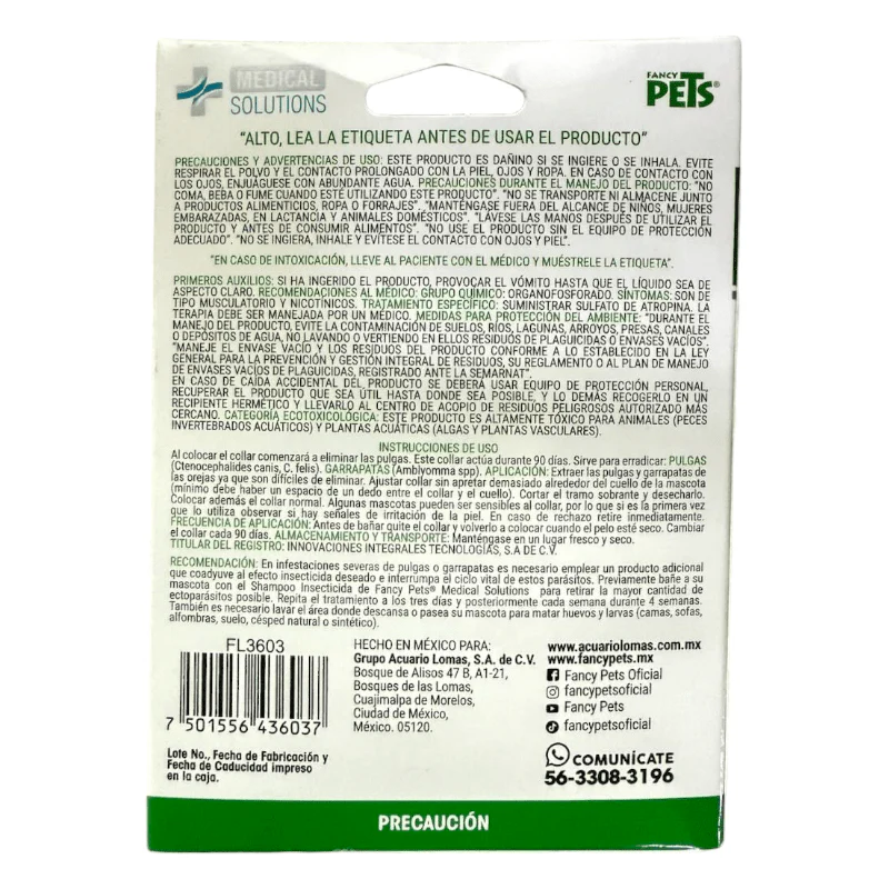 FL3603 1 Pieza De Collar Antipulgas Para Razas Mediana - Imagen 2