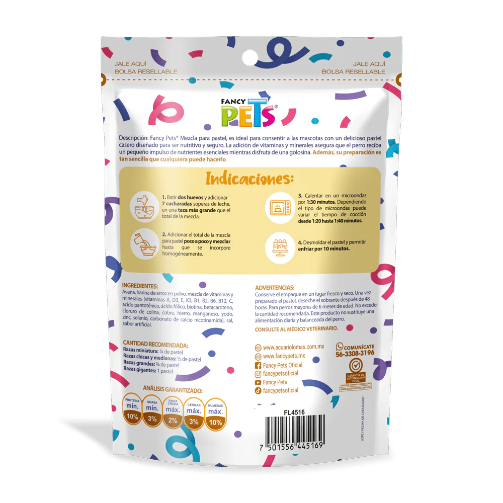 FL4516 100g 1 Pieza De Mezcla Para Pastel Sabor Vainilla Para Perro - Imagen 2