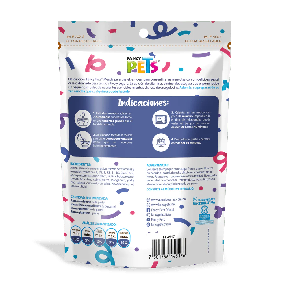 FL4517 100g 1 Pieza De Mezcla Para Pastel Sabor Cookies And Cream Para Perro - Imagen 2