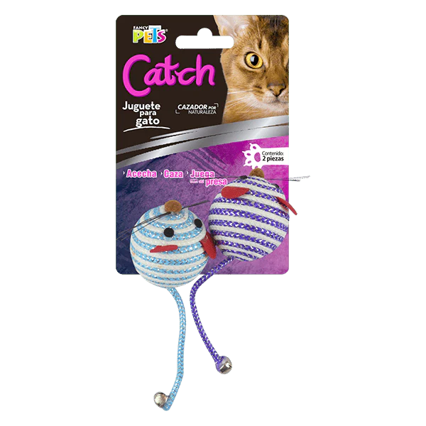 FL8268 2 Piezas Juguete Catch Ratón Con Sonaja Para Mascotas