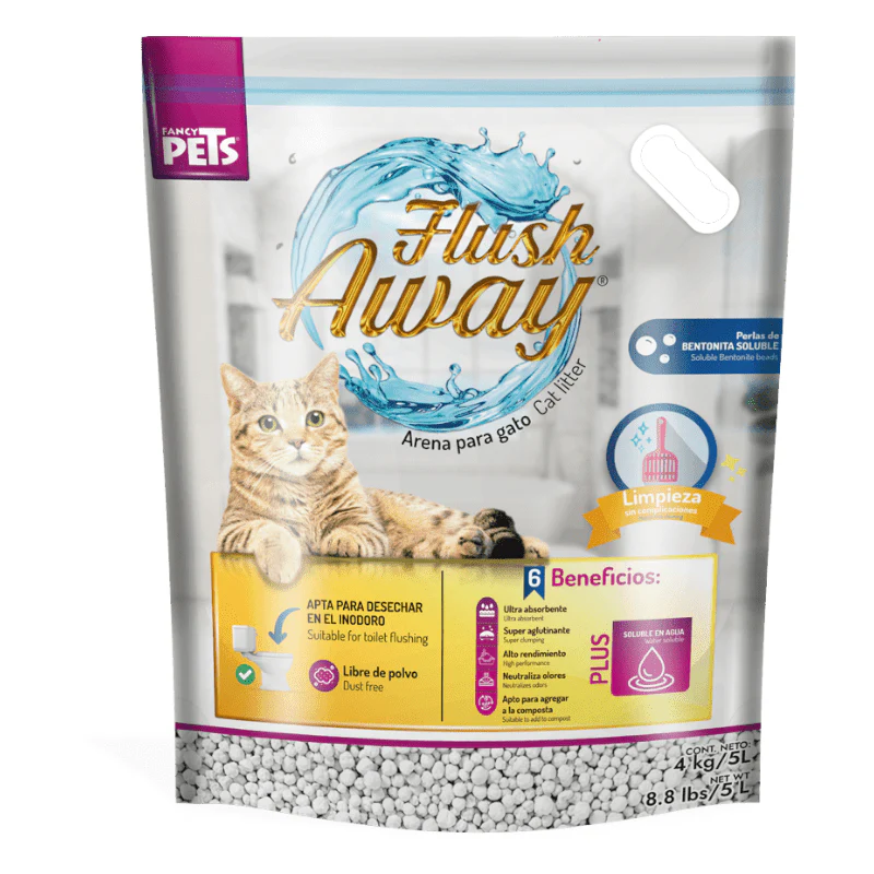 FL9052 1 Pieza De Arena Flush Away Para Gato 4 kg