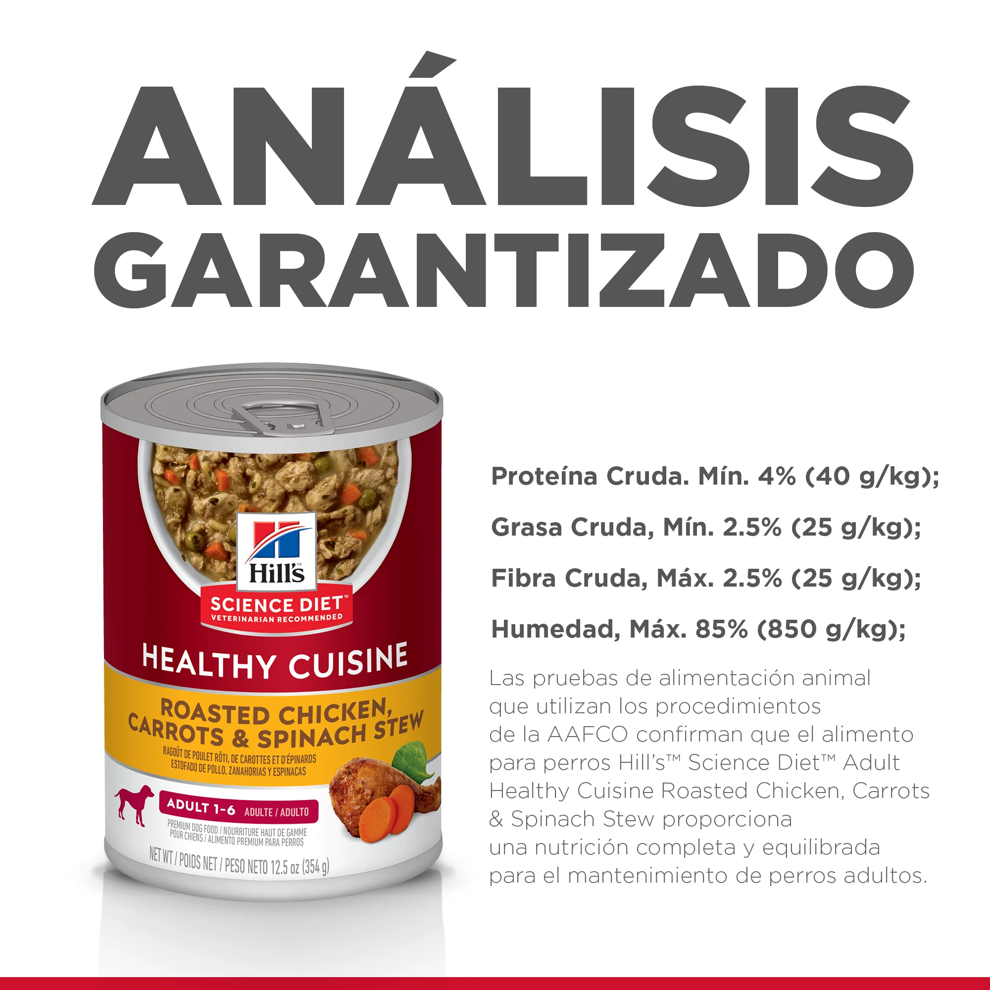 Hills Science Diet Alimento Perros Adult Healthy Cuisine Estofado Lata 354 gr Húmedo - Imagen 5