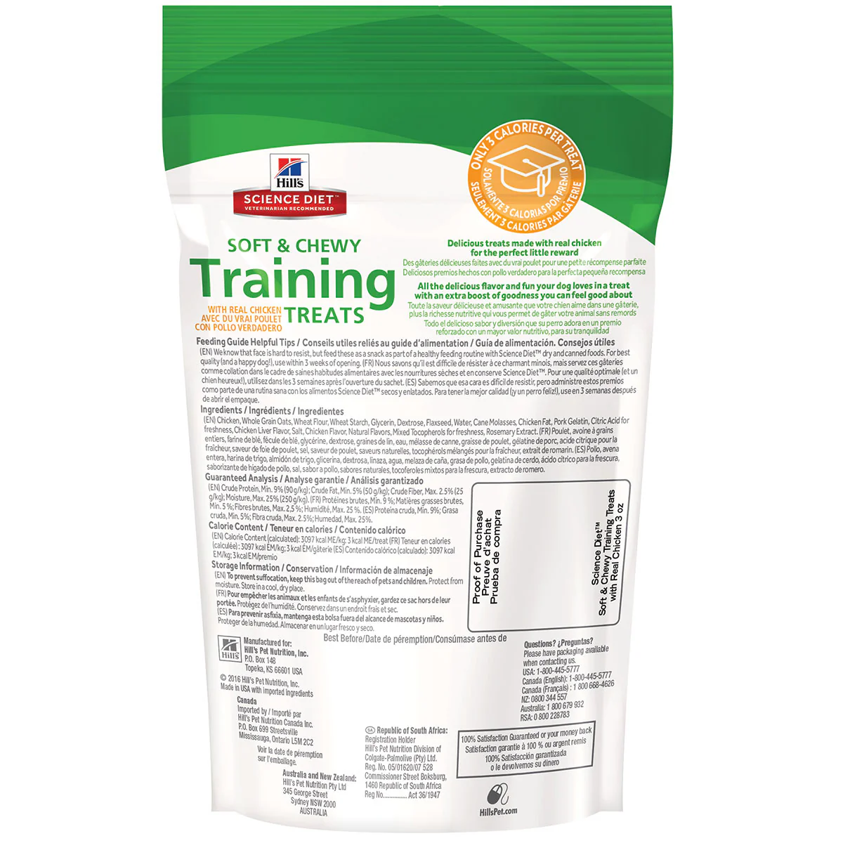 Hills Natural Training Soft and Chewy Treats Premios Perros Entrenamiento Pollo 90 gr - Imagen 4
