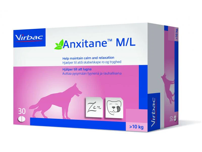 Virbac Anxitane Relajante Natural Perros Gatos 30 Tabletas - Imagen 3