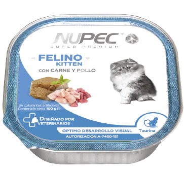 Nupec Kitten 100 g ( Alimento húmedo con carne y pollo )