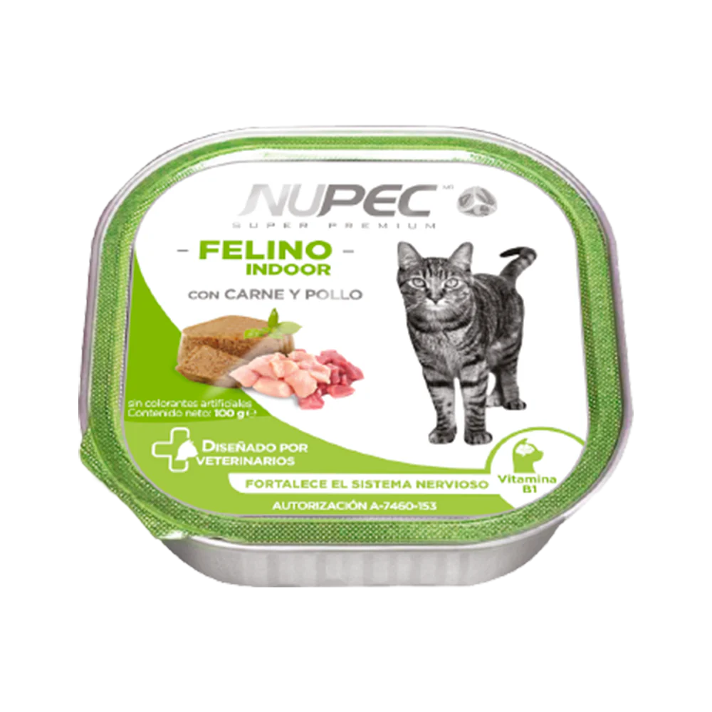 Nupec Lata Indoor – Alimento húmedo para gato adulto
