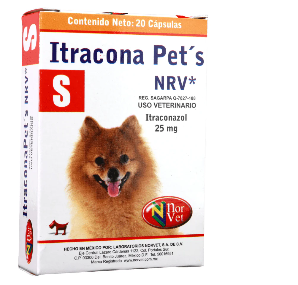 Itracona Pets NRV S 20 cápsulas ( Itraconazol 25 mg )