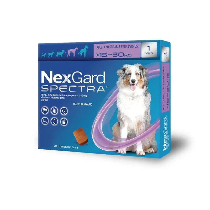 Nexgard Spectra Antipulgas y Garrapatas para Perro 1 Tableta - Imagen 5