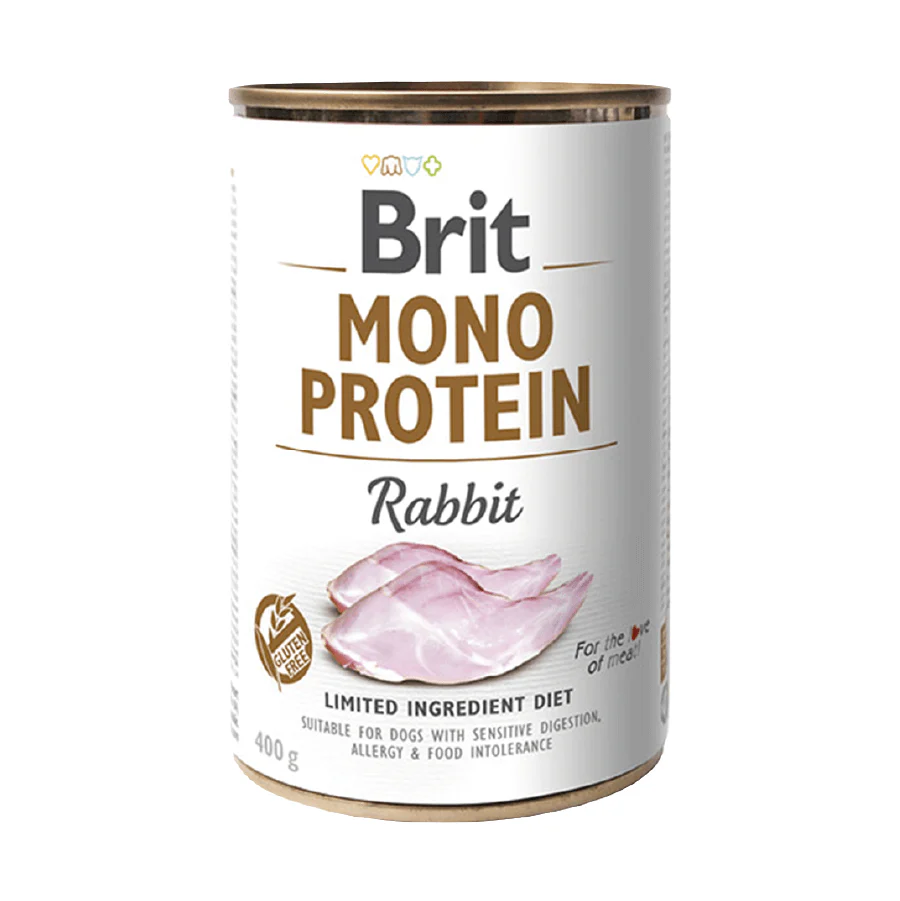 Brit Mono Protein Rabbit Lata 400 Gr