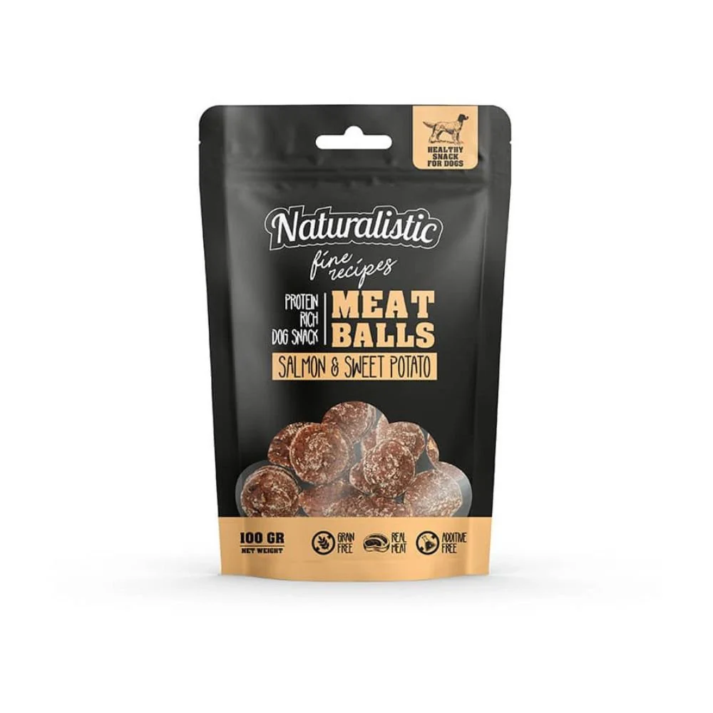 Naturalistic Meat Balls Salmon & Sweet Potato 100gr