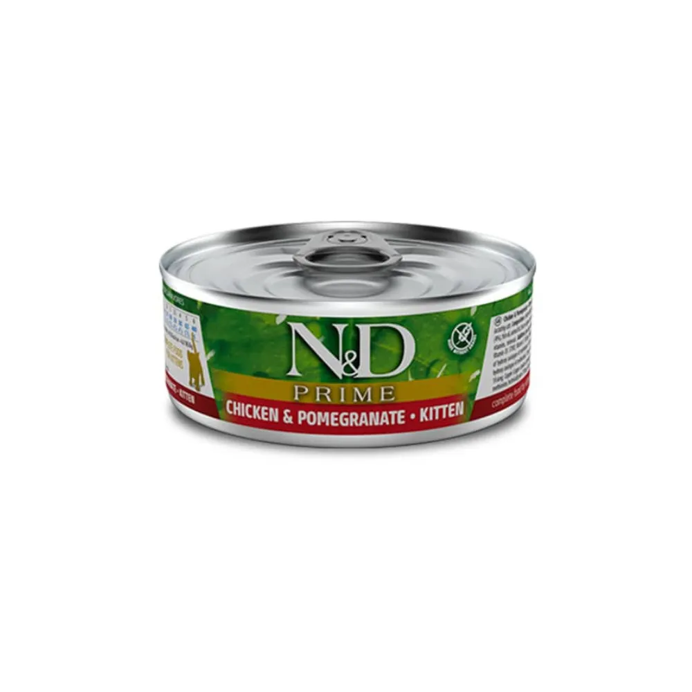 N&D Prime Pollo & Granada Lata Kitten 80Gr