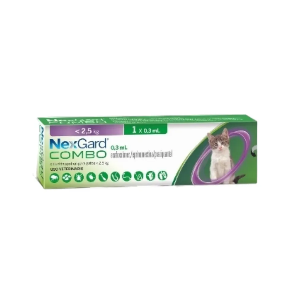 Nexgard Combo Gato 0.8 - 2.5kg