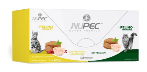 Nupec Caja con 4 piezas Alimento Húmedo Gato Urinary y Hairball 100 Gr - Imagen 5