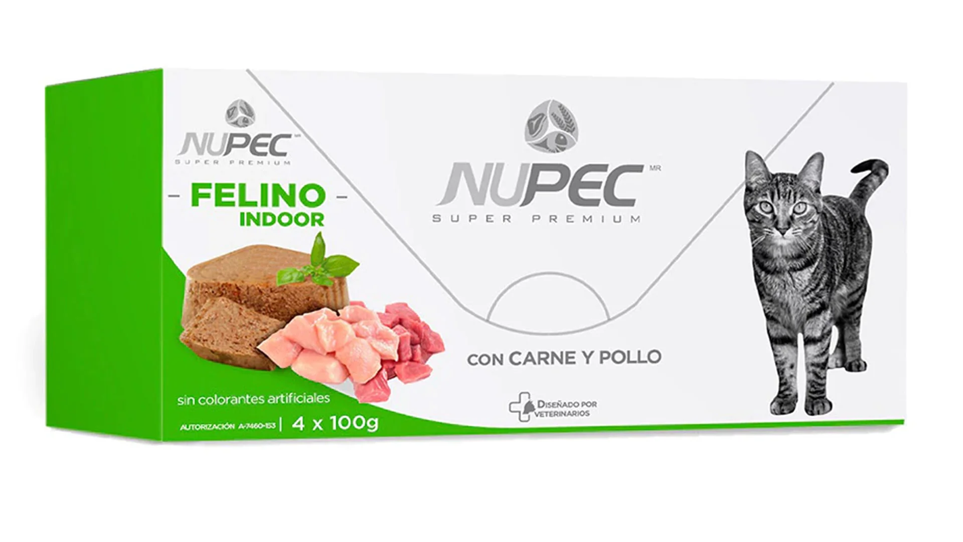 Nupec Caja con 4 piezas Alimento Húmedo Gato Indoor 100 Gr - Imagen 4