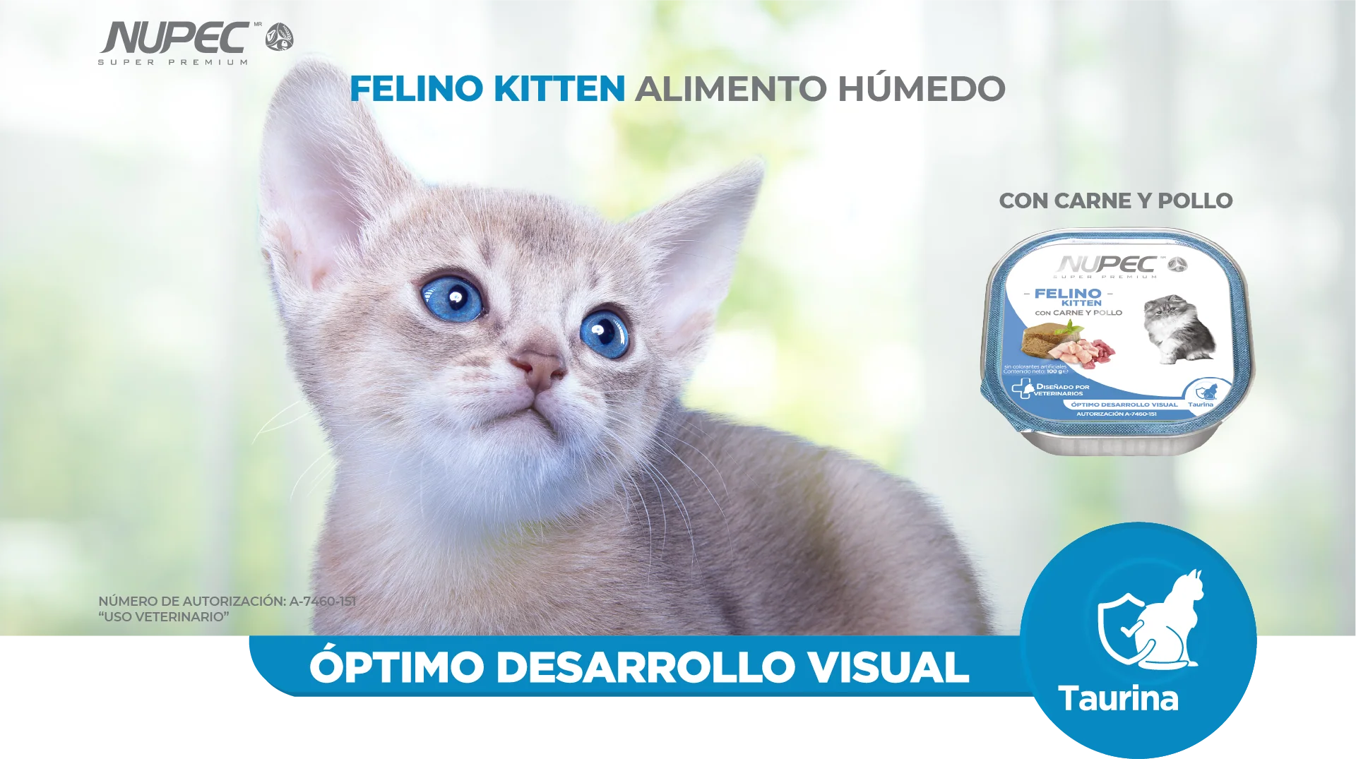Nupec Caja con 4 piezas Alimento Húmedo Kitten 100 Gr - Imagen 3