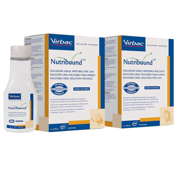 Virbac Suplemento Nutricional Nutribound 150 ml Perros Gatos Recuperacion Formula Liquida