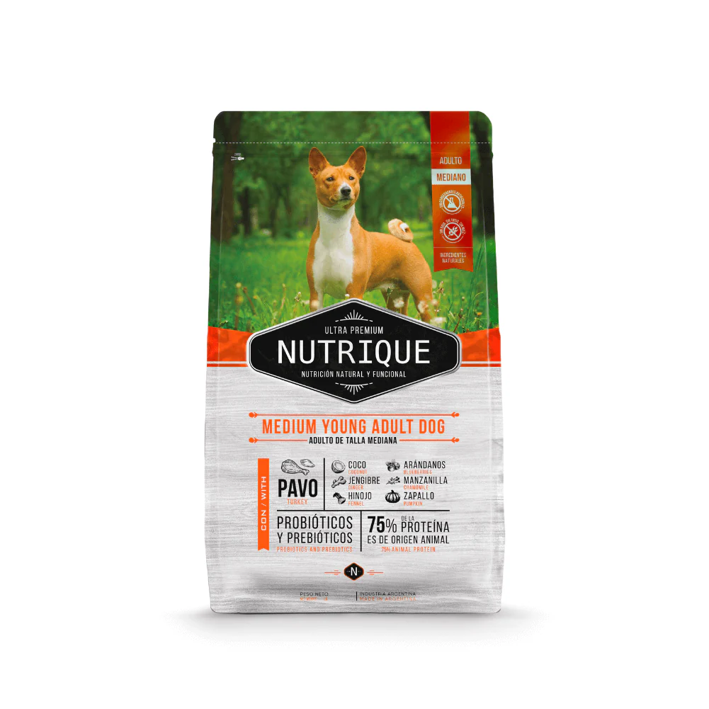 Nutrique Adulto Razas Medianas - Pavo