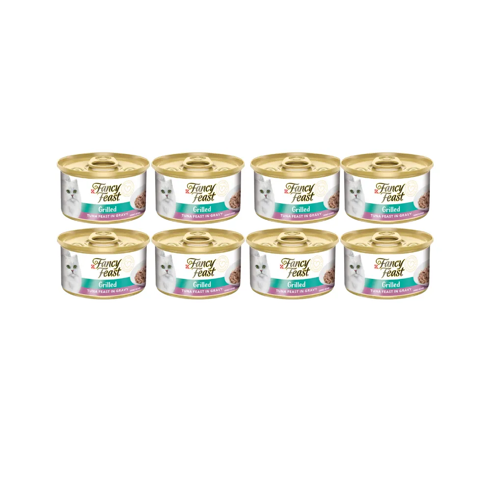 Pack 8x Fancy Feast Lata Filete Atun 85 Gr
