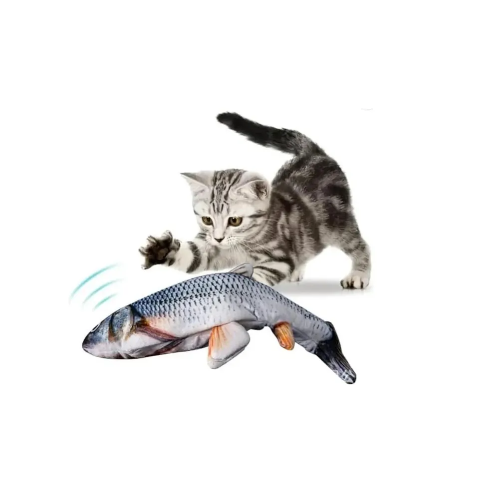 Marben Pets Peluche Pez Carpa con Catnip al Interior Carga USB - Imagen 2