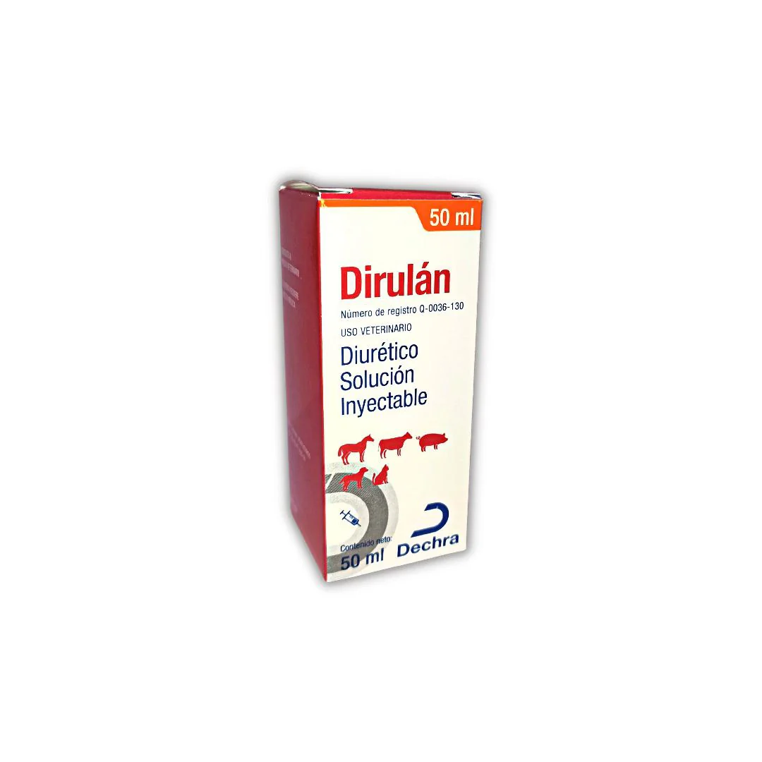 Dirulan Perros Gatos Inyectable Frasco Con 50 Ml - Dechra