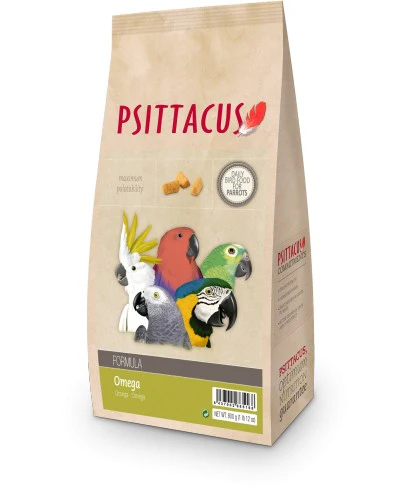 Psittacus Alimento Aves Pienso Formula Omega Croquetas Acidos Grasos Loros Guacamayas