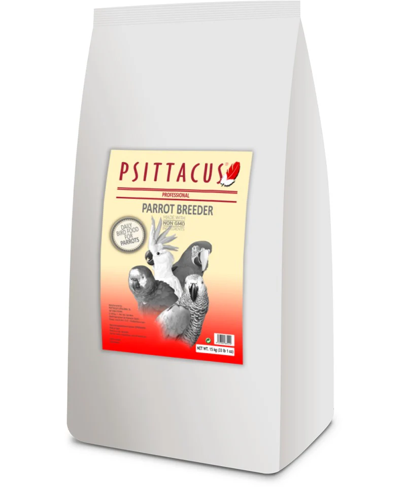 Psittacus Alimento Aves Pienso Reproduccion 15 kg Croquetas Psitacidos Loros Guacamayas