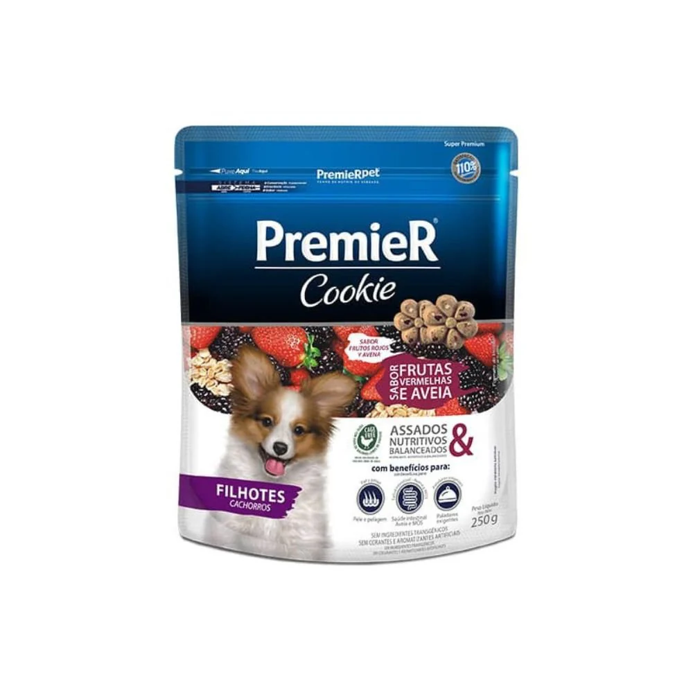 Premier Cookie Cachorro Frutos Rojos & Avena 250gr