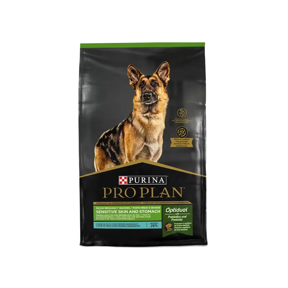 Pro Plan Sensitive Skin Stomach Perro Raza Mediana y Grande 12 Kg