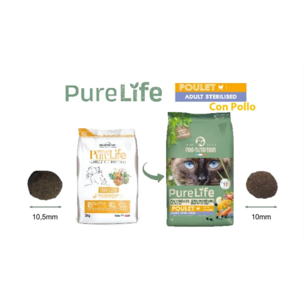 Pure Life Flatazor - Gato Adulto Esterilizado Pollo - Imagen 3