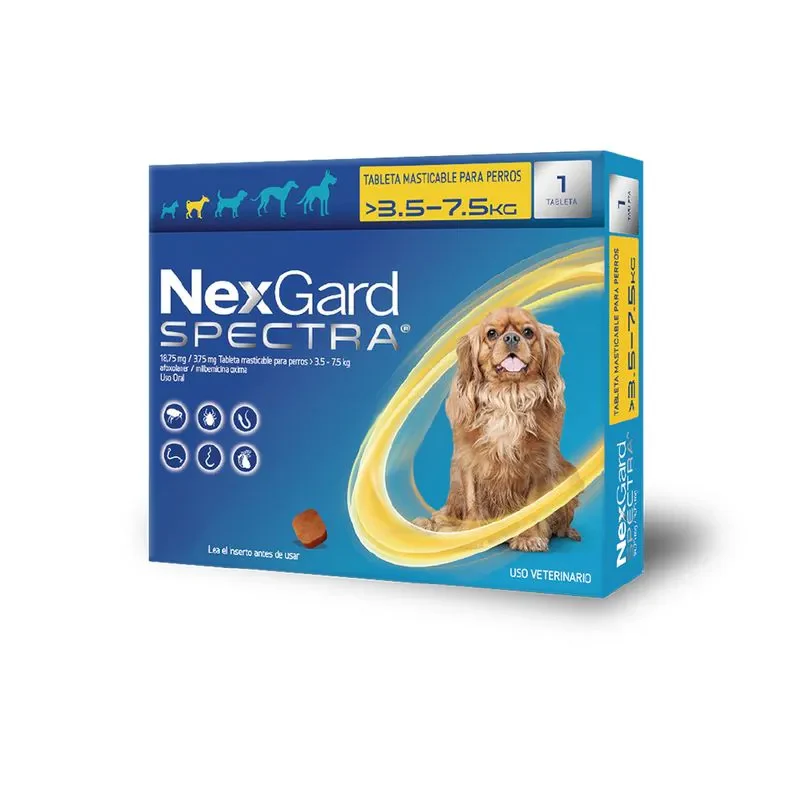 Nexgard Spectra Antipulgas y Garrapatas para Perro 1 Tableta - Imagen 3