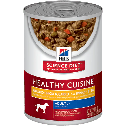 Hills Science Diet Alimento Humedo Perros Adulto 7+ Healthy Cuisine Lata 350 gr