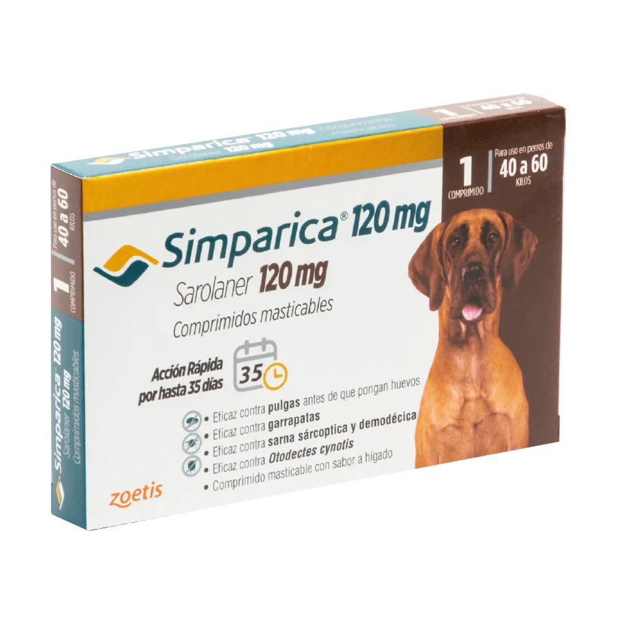 Simparica 40 - 60kg (120mg) 1 Comprimido