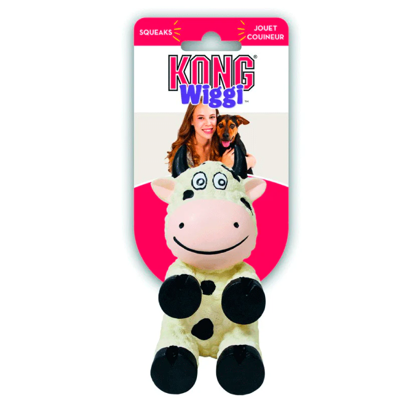 Vaca de Juguete para Perro con Sonido Wiggi Kong - Imagen 2