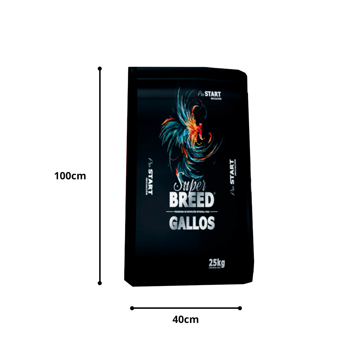 Alimento Para Gallos Super Breed Pro Start 25kg Purina - Imagen 2