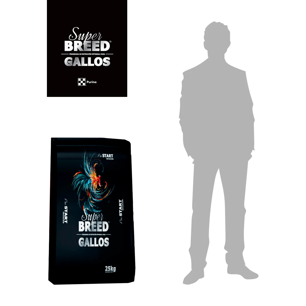 Alimento Para Gallos Super Breed Pro Start 25kg Purina - Imagen 5