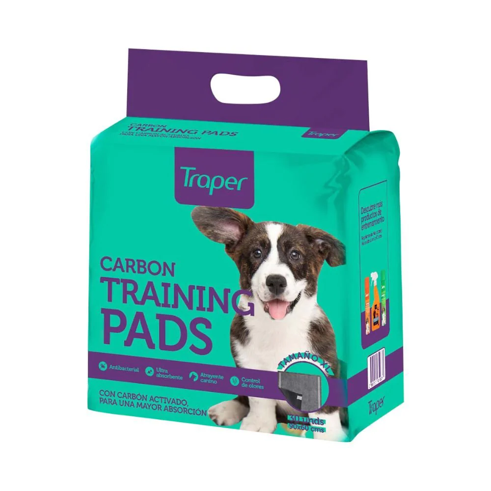 Traper Training Pads XL Carbón Activado 30 Un.