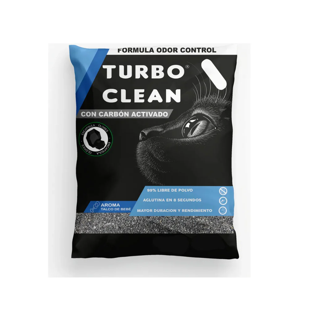 Turbo Clean Aglutinante Odor Count Talco de Bebe