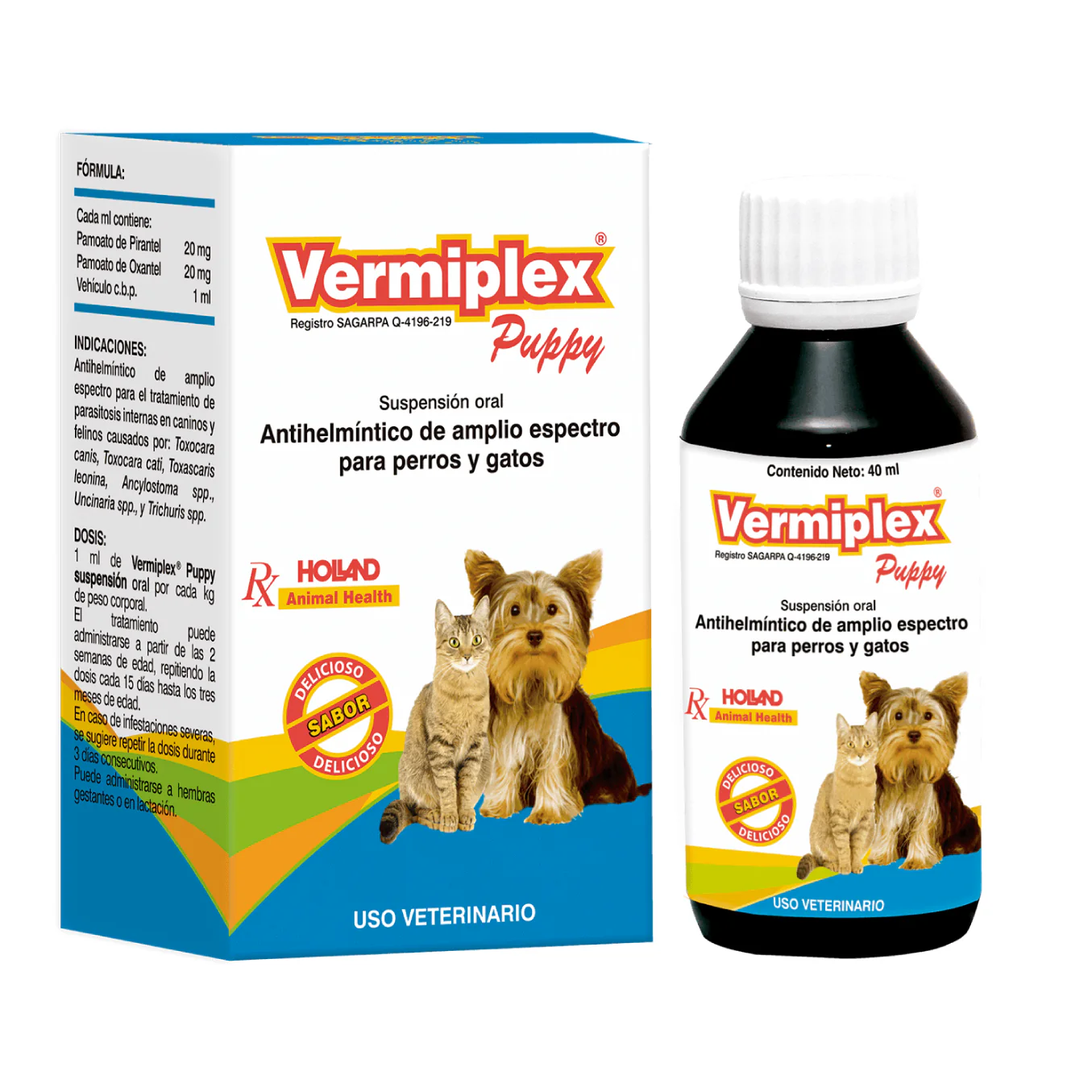 Vermiplex Puppy - Desparasitante Perro y Gato Holland