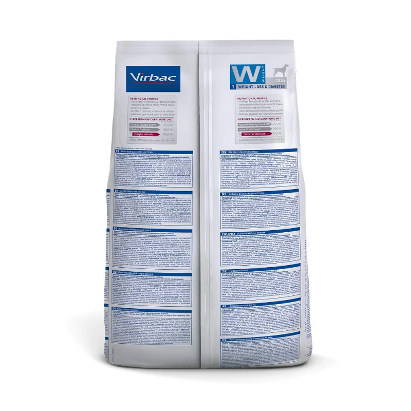 Virbac Alimento Perros Dog Weight Loss Diabetes Reduccion Peso Glucosa Bajo Calorias Pienso Croqueta - Imagen 2