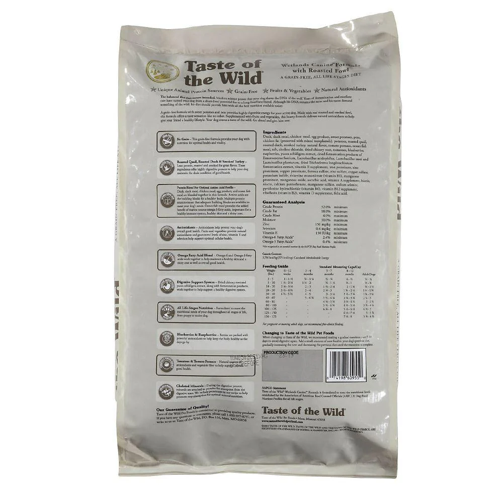 Taste Of The Wild Alimento Perros Adulto Wetlands Canine Pienso Croqueta - Imagen 2